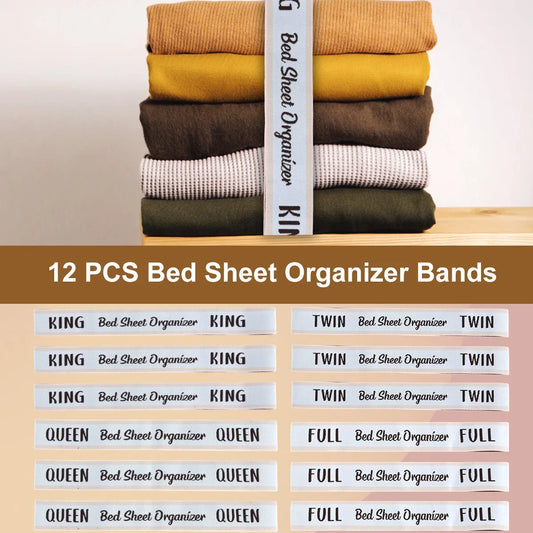 Sheet Set Keeper Straps — 12 Pack