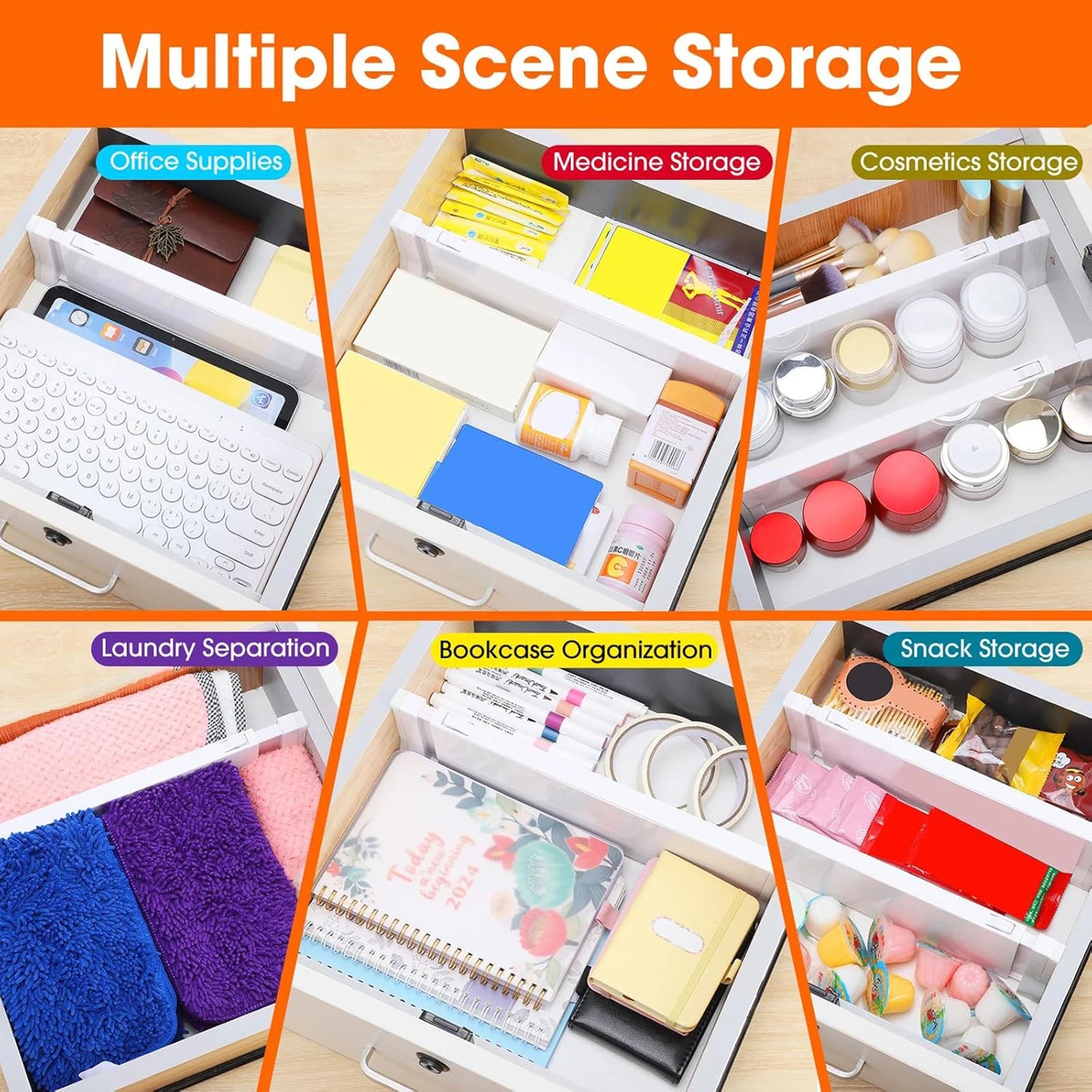 Folded-Clothes Drawer Dividers