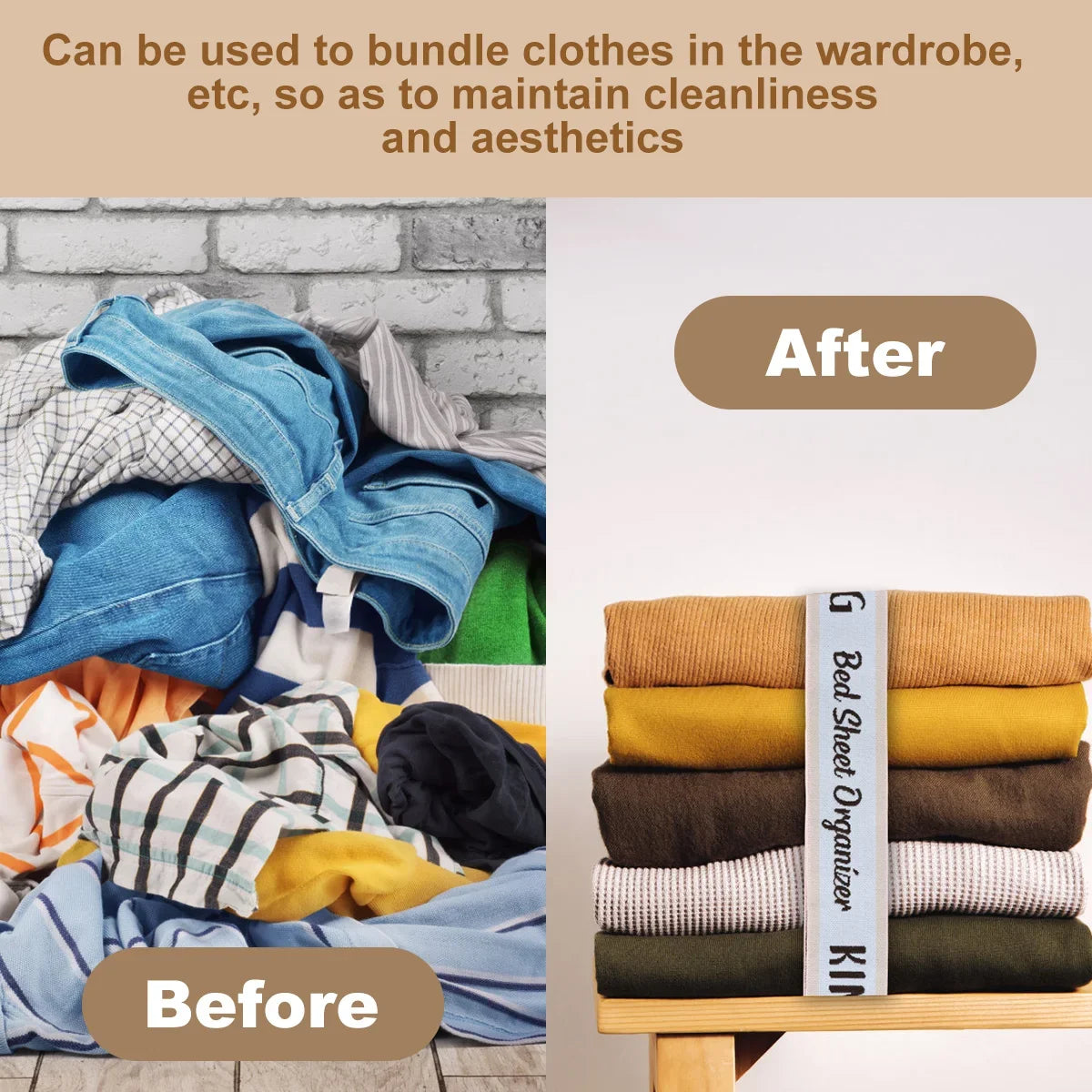 Sheet Set Keeper Straps — 12 Pack