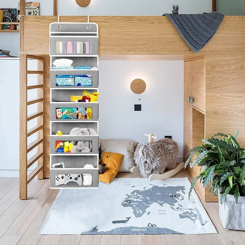 Behind-Door Laundry Organizer — 5 Pocket