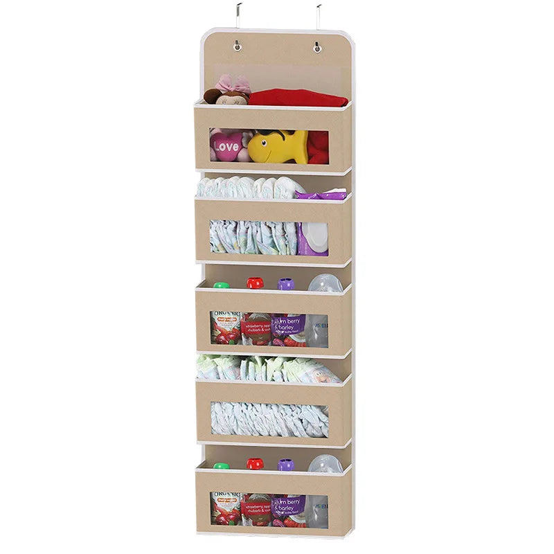 Behind-Door Laundry Organizer — 5 Pocket