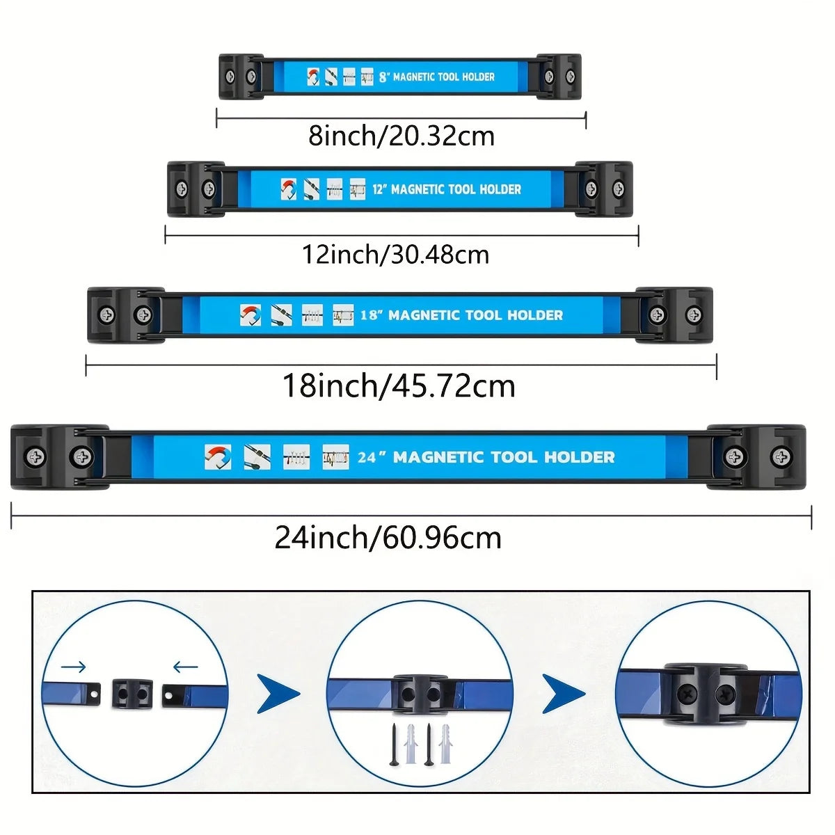 Heavy-Duty Magnetic Tool Rail